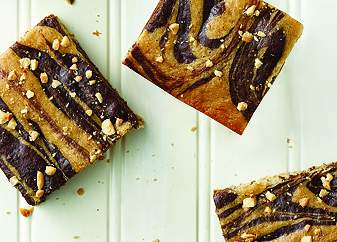 Cocoa-Banana Swirl Bars