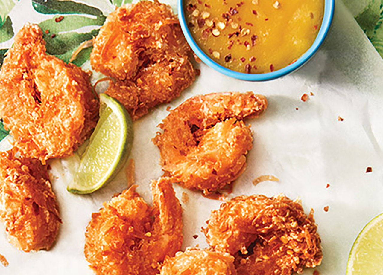 Coconut Shrimp with Mango Sauce