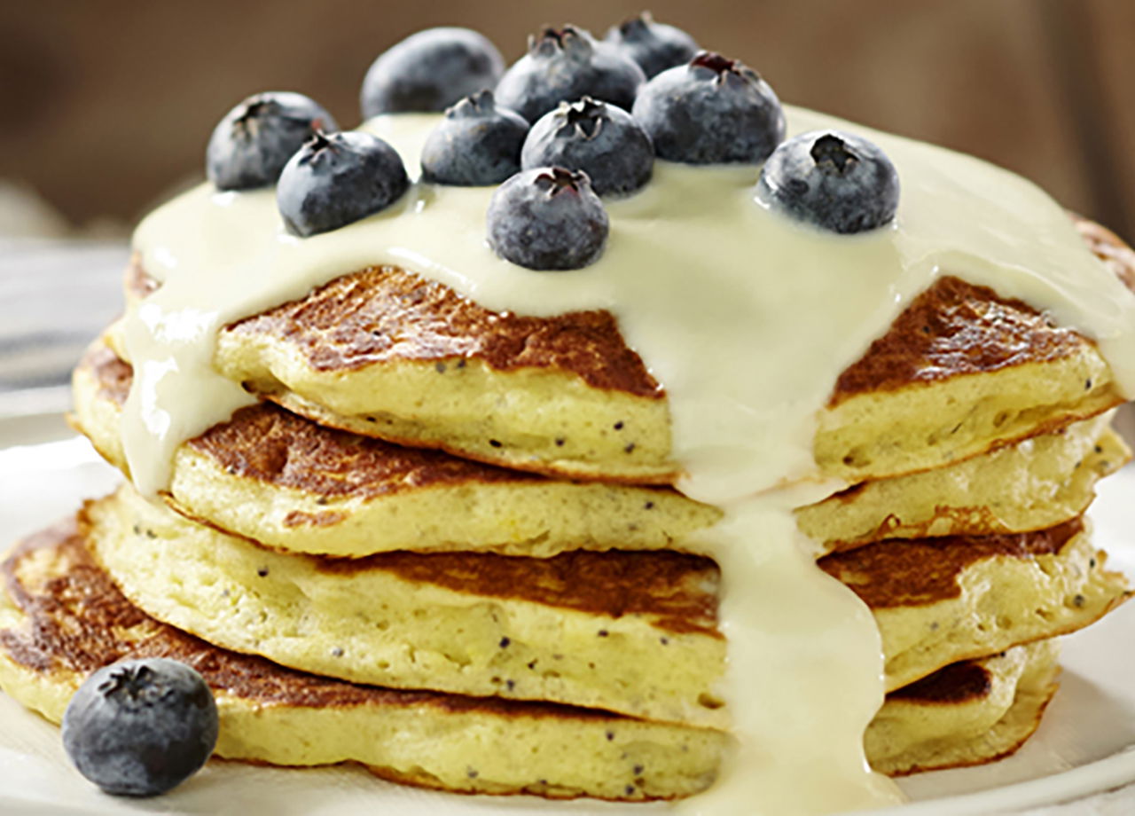 Fluffy Poppy Seed Pancakes