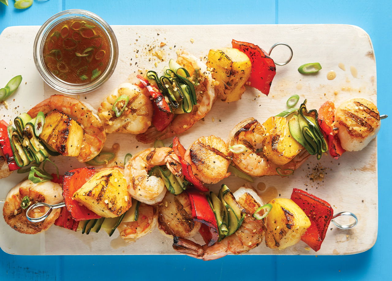 Tropical Shrimp and Scallop Kabob